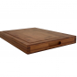 Preview: SmokeMax 2-1 XXL (60 x 40 x 5 cm) solid wood block chopping board & serving board