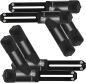 Preview: DP110 (4er Set) 3-In-1 16-Kanal Bodenfeuchte/Bodentemperatur/EC Funksensor (Hygrometer für Pflanzen im Innen- und Außenbereich)