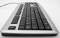 Mobile Preview: Fujitsu Siemens K365 SlimLine Tastatur Deutsch/Türkisch - silber/schwarz