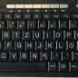 Mobile Preview: PK703 Multimedia USB Tastatur  XXL Großbuchstaben - sehbehindert (schwarz)