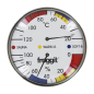 Preview: froggit XXL Saunathermometer 16cm Edelstahl Temperatur Luftfeuchte