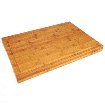 SmokeMax Bamboo Cutting Block Cutting Board, Serving Board (approx. 60 x 40 x 5 cm)