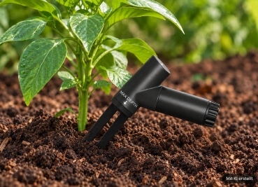 DP110 3-in-1 16-Channel Wireless Soil Moisture/Soil Temperature/EC Sensor (Hygrometer for Indoor and Outdoor Plants)