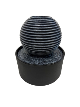 Fountain Globe Wasserbrunnen aus Polyresin mit LED-Beleuchtung und leiser Pumpe