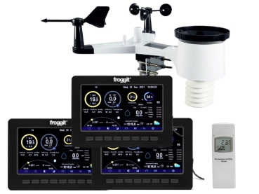 HP1000SE PRO Black TRIPLE (3 Displaykonsolen) 7-in-1 + WLAN-Komfort + Klimadaten sofort abrufen