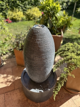 The Fountain 100 (100cm high) water fountain, table fountain, indoor fountain with LED lighting indoor outdoor