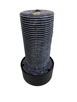 Fountain Candle Wasserbrunnen mit LED-Beleuchtung aus hochwertigem Polyresin