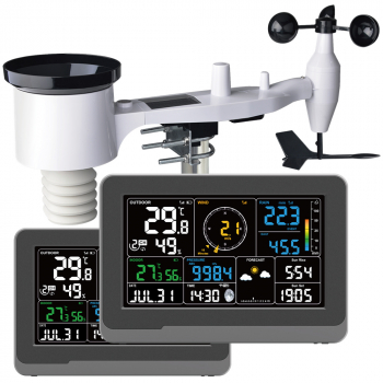 WH5000 TWIN (2 Displays) Wi-Fi Internet Funkwetterstation