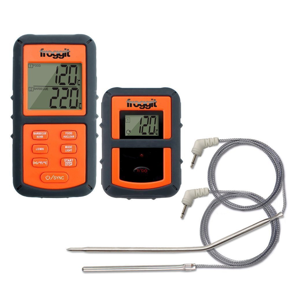 Froggit Wetterstationen Shop - SmokeMax TWO BBQ Funk-Grillthermometer (2  Fühler/Probes)