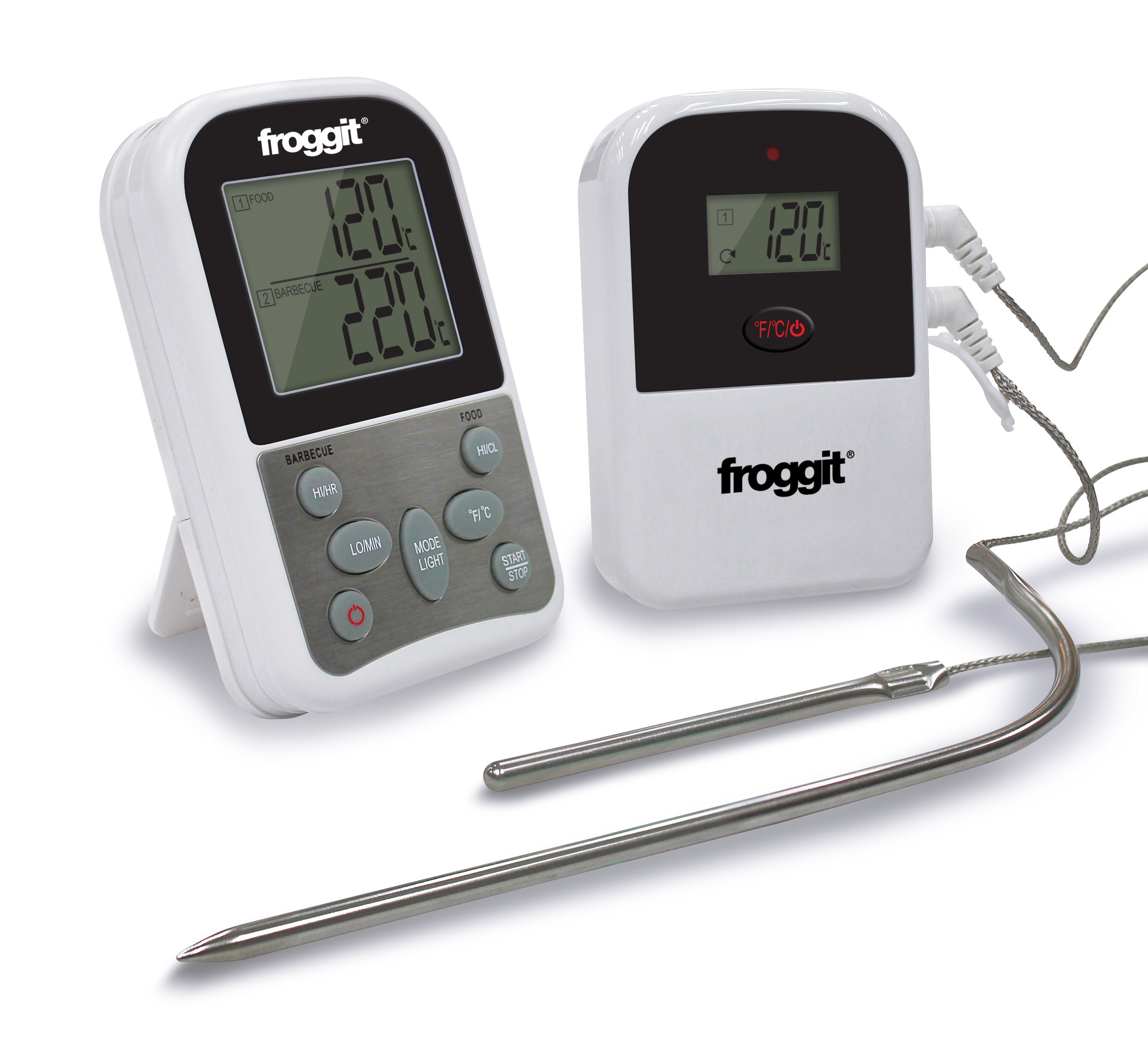 Froggit Wetterstationen Shop - SmokeMax TWO BBQ Funk-Grillthermometer (2  Fühler/Probes)