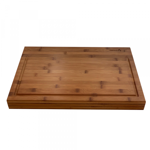 SmokeMax 2-1 XXL (60 x 40 x 5 cm) solid wood block chopping board & serving board