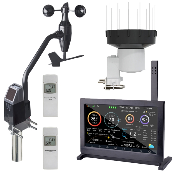 HP2000 PRO Single Sensor Edition Wi-Fi Internet wireless weather station (HP2000 Display + DP40 + DP80 PRO + DP300) (new version 2025)