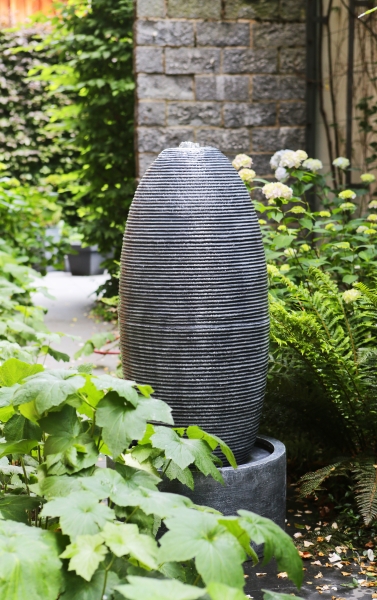 The Fountain 120 (120cm hoch) Wasserbrunnen, Tischbrunnen, Zimmerbrunnen mit LED Beleuchtung Indoor Outdoor