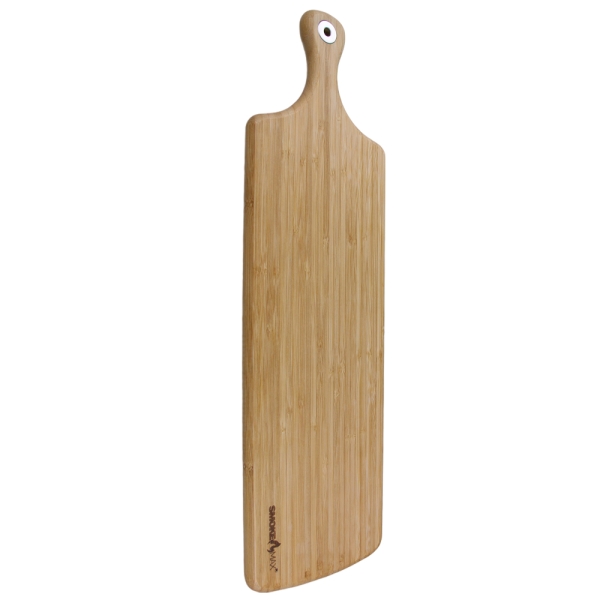 SmokeMax Bambus Servierbrett XXL 88 × 27 cm – großzügig, hygienisch, naturgeölt