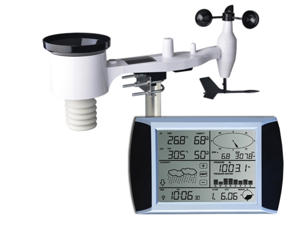 WH1080 SE Profi Funk Wetterstation Solar Touchscreen USB (Neuer Außenmast)